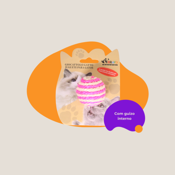 Bola de Sisal com Guizo para Gatos - Image 7